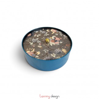 Hộp sơn mài tròn vẽ hoa 18*H6cm ( các mẫu )